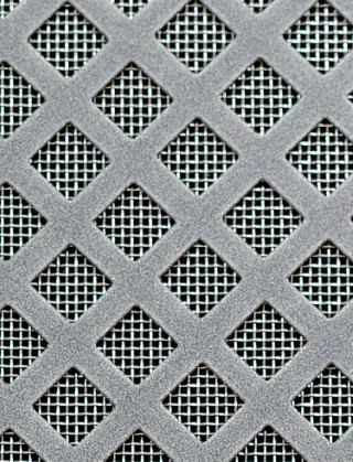 Lattice pewter 2 X 1m with stainless backing mesh cut to size