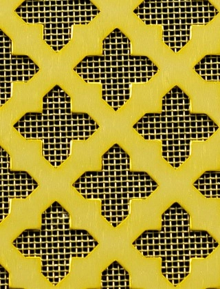 Fancy Cross Gold anodised 2 X 1m with brass backing mesh