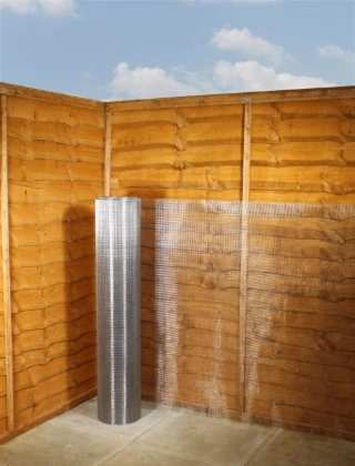 stainless steel 304 weld mesh 1/4 x 1/4 23G 4ft x 30m