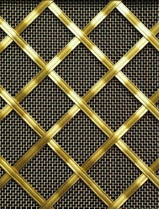Hand Made Decorative 25mm ap4.7mm reededdiamondbrassyesbacking