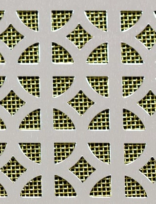 Ockley Silver anodised 2 X 1m with brass backing mesh cut to size