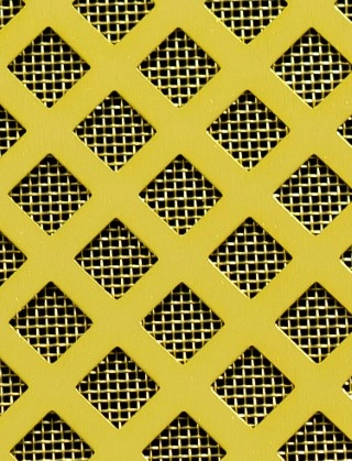 Lattice Gold anodised 1X.665m with brass backing mesh