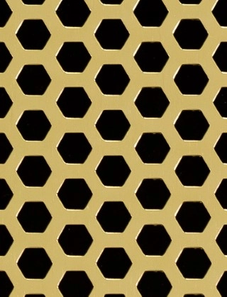 Honeycomb Gold anodised 2 X 1m with no backing mesh cut to size
