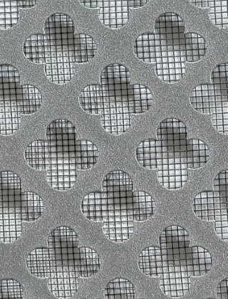 Large Club pewter 2 X 1m with black backing mesh cut to size