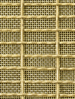 Crimped mesh 2 X 1 25 X 8 SS3042 SQUAREBRASSmesh cut to size