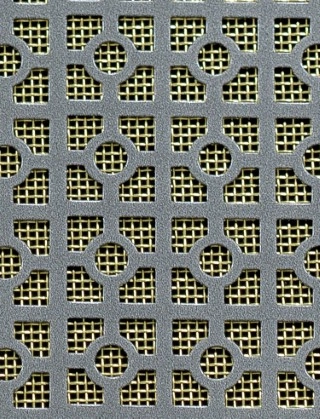 Moroccan pewter 2 X 1m with brass backing mesh cut to size