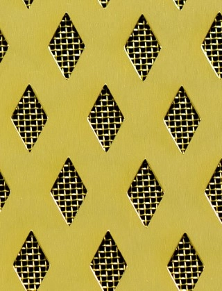 Small Diamond Gold anodised 2 X 1m with brass backing mesh cut to size