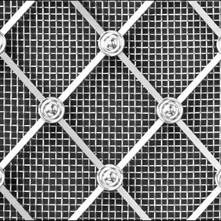 Regency Diamond Nickel regency diamon 41mm large mesh allplain