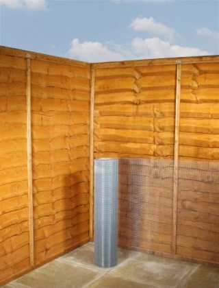 galvanised weld mesh 1/4 x 1/4 23G 3ft x 30m