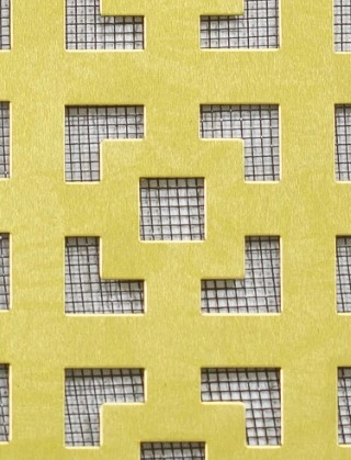 Dymchurch brass 1X.665m with black backing mesh cut to size
