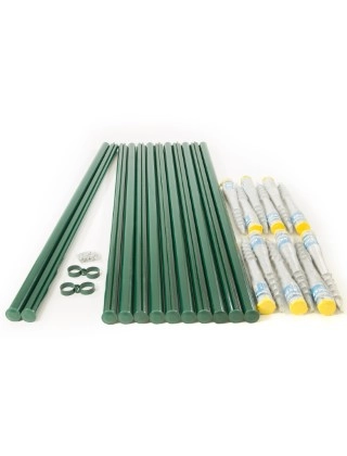 WELD MESH POST KIT 72(in); SCREW FIX 12 POSTS