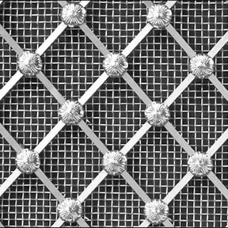 Regency Diamond Nickel regency diamon 25mm large mesh allfloral