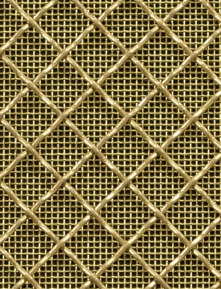 Crimped mesh 2 X 1 10X10 BRASS1.5 DIAMONDBRASSmesh cut to size