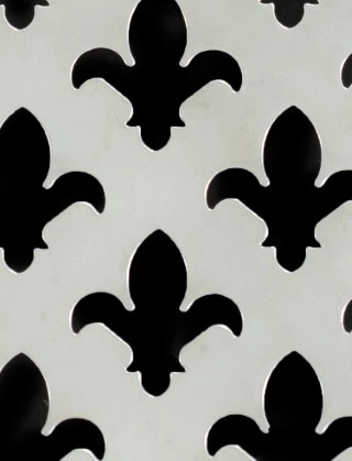 Fleur De Lys stainless 1X1m with no backing mesh cut to size