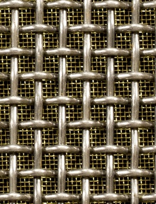 Crimped mesh 1X1 6 X 6 SS3163 SQUAREBRASSmesh