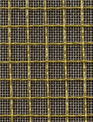 Crimped mesh 1X1 10X10 BRASS1.2 SQUARESTAINLESS STEELmesh
