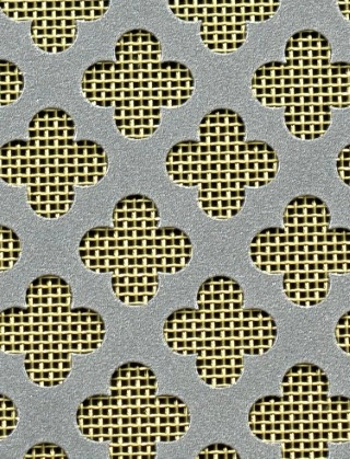 Large Club pewter 1X.665m with brass backing mesh cut to size