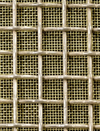 Crimped mesh 2 X 1 12.5 X 12.5 SS3042.5 SQUAREBRASSmesh
