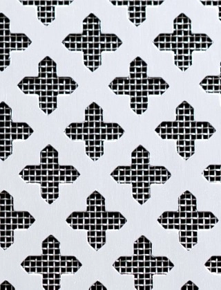 Small Cross Silver anodised 1X.665m with stainless backing mesh cut to size