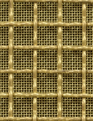 Crimped mesh 1X1 12.5 X 12.5 BRASS2.5 SQUAREBRASSmesh