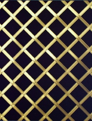 Hand Made Decorative 13mm ap3mm reededdiamondbrassnobacking
