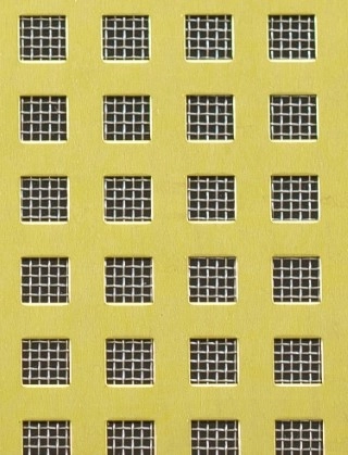 Chartham brass 1X.665m with stainless backing mesh cut to size