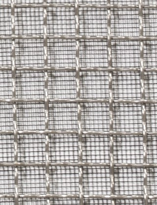 Crimped mesh 1X.665 10X10 SS3161.5 SQUAREBLACKmesh cut to size