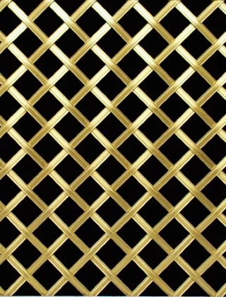 Hand Made Decorative 10mm ap3mm reededdiamondbrassnobacking