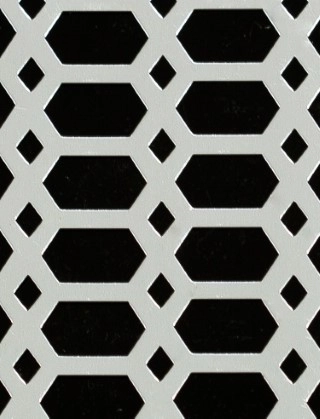 Slot & Diamond Silver anodised 2 X 1m with no backing mesh cut to size