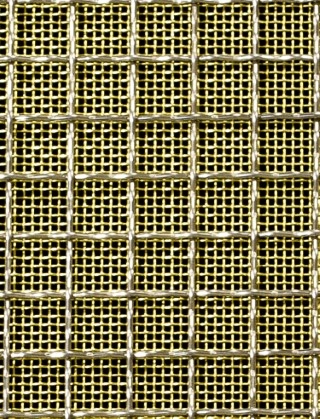 Crimped mesh 1X.665 10X10 SS3041.2 SQUAREBRASSmesh