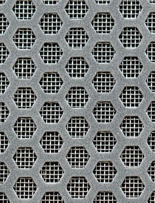 Honeycomb pewter 2 X 1m with stainless backing mesh cut to size