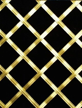 Hand Made Decorative 25mm ap4.7mm reededdiamondbrassnobacking