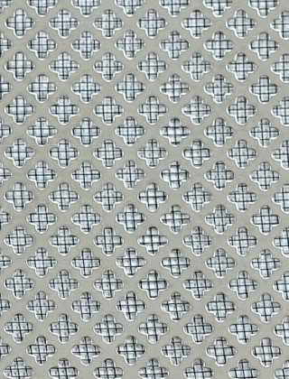 Fancy club stainless 2 X 1m with black backing mesh cut to size