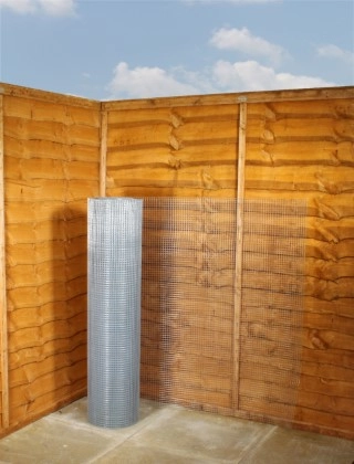 galvanised weld mesh 1/2 x 1/2 19G 4ft x 30m