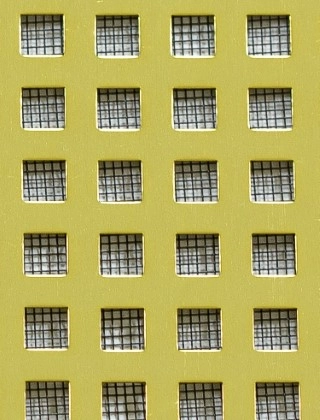 Chartham Gold anodised 1X1m with black backing mesh cut to size
