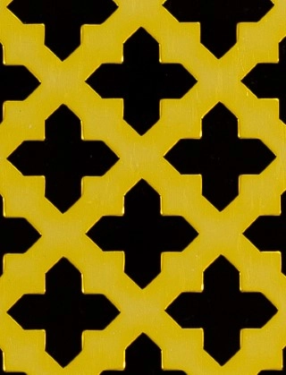 Fancy Cross Gold anodised 2 X 1m with no backing mesh