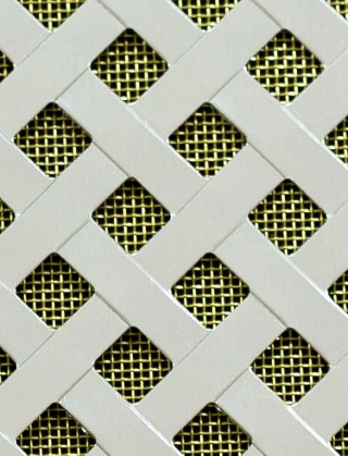 Rye Silver anodised 2 X 1m with brass backing mesh cut to size