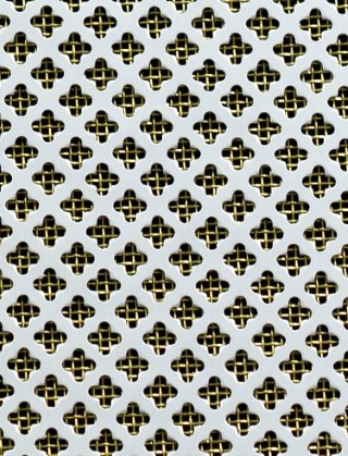 Fancy club Silver anodised 2 X 1m with brass backing mesh cut to size