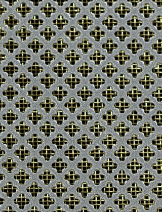 Fancy club pewter 2 X 1m with brass backing mesh cut to size
