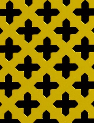 Small Cross Gold anodised 2 X 1m with no backing mesh cut to size