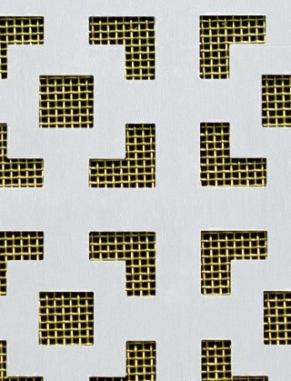 Dymchurch Silver anodised 2 X 1m with brass backing mesh cut to size