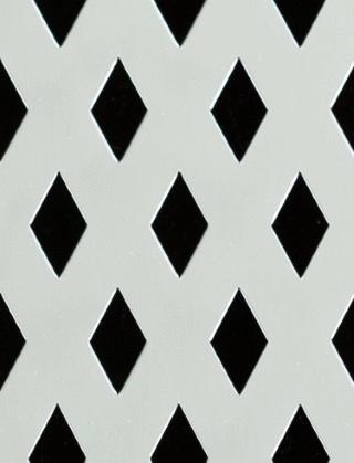Small Diamond Silver anodised 1X1m with no backing mesh cut to size
