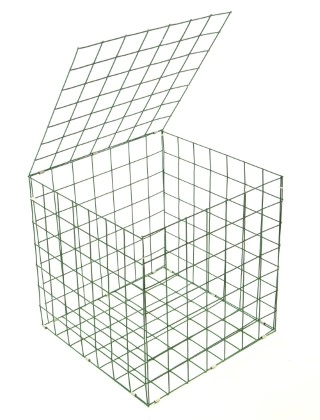 gabion basket Green PE 3mm 0.5m x 0.5m x 0.5m