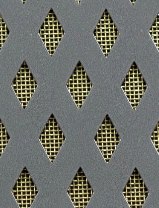 Small Diamond pewter 2 X 1m with brass backing mesh