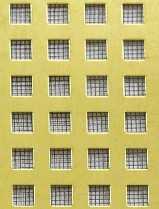 Chartham brass 1X1m with black backing mesh
