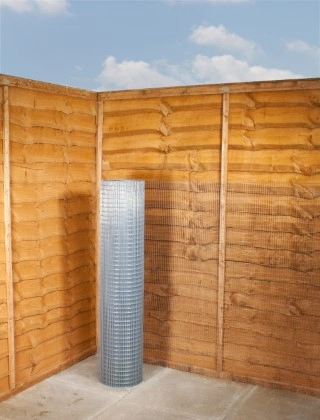 galvanised weld mesh 1 x 1/2 19G 4ft x 30m