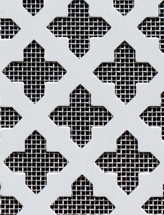 Fancy Cross Silver anodised 2 X 1m with stainless backing mesh cut to size