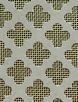 Large Club stainless 1X1m with brass backing mesh cut to size
