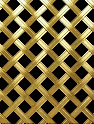Hand Made Decorative 10mm ap6mm reededdiamondbrassnobacking