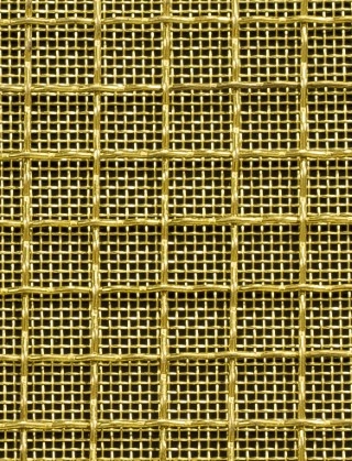 Crimped mesh 2 X 1 10X10 SS3161.5 DIAMONDBRASSmesh cut to size